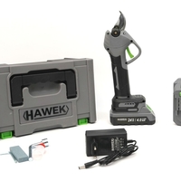НЕМСКА Акумулаторна Безчеткова Лозарска Ножица 24V HAWEK 33мм 2х Батерии + ЛЕД ФЕНЕР