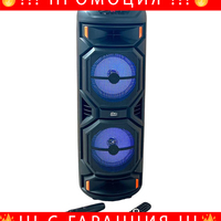 НЕМСКА Тонколона ZQS8221 80 СМ Височина - BLUETOOTH + ЛЕД ФЕНЕР