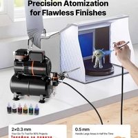 НЕМСКИ Комплект аерограф със 3 аерографа + ПОДАРЪК ЛЕД ФЕНЕР