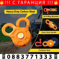 НЕМСКА Електрическа лебедка за камиони – 12V 6.1т. + ЛЕД ФЕНЕР