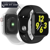 НЕМСКА СМАРТ ЧАСОВНИК IX7 Smart watch Крачки, Кръвно, Пулс, Разговори, Съобщения, 54мм. + ЛЕД ФЕНЕР