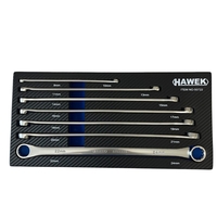 НЕМСКИ КОМПЛЕКТ КЛЮЧОВЕ ДЪЛГИ ПРАВИ ЗВЕЗДИ ( УДЪЛЖЕНИ) 8 – 24 ММ 7 ЧАСТИ HAWEK + ЛЕД ФЕНЕР