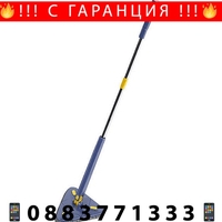 НЕМСКИ Триъгълен моп за почистване на 360°, Микрофибърни кърпи + ЛЕД ФЕНЕР