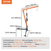 НЕМСКИ Хидравличен пикап кран + ПОДАРЪК ЛЕД ФЕНЕР