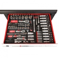 НЕМСКИ Шкаф С Инструменти EVERFORCE Със 7 Чекмеджета;6 Пълни+ЛЕД ФЕНЕР