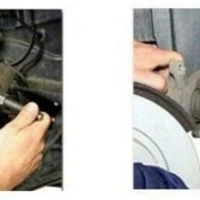 НЕМСКИ Комплект за Сваляне на Спирачни Цилиндри KRAFTROYAL 21 части Смяна на Накладки Спирачки + ЛЕД ФЕНЕР