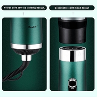 НЕМСКИ Мултифункционален уред за оформяне на коса. Сешоар, гребен и приставка за къдрици. 3в1 + ЛЕД ФЕНЕР