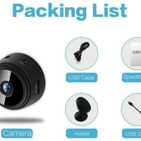 НЕМСКА WIFI МИНИ БЕЗЖИЧНА КАМЕРА FULL HD с автономна батерия + ЛЕД ФЕНЕР