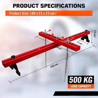 НЕМСКА Греда За Двигатели 500кг 180см HAWEK + ЛЕД ФЕНЕР