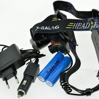 НЕМСКИ АКУМУЛАТОРЕН LED ЧЕЛНИК BL-T44 + ЛЕД ФЕНЕР