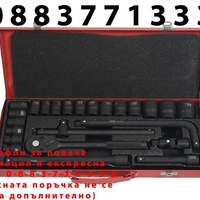 НЕМСКО Гедоре 1/2″ 24 части с Ударни Вложки FORCEKRAFT FK-4245B-5MPB + ЛЕД ФЕНЕР