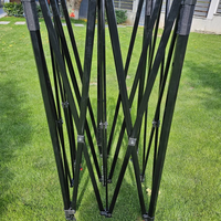 НЕМСКА Сгъваема Градинска Шатра Тип Хармоника + ЛЕД ФЕНЕР