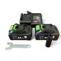 НЕМСКИ 2в1 Ударен Гайковерт и Ъглошлайф 125мм 36V 8.0A STAHLMAYER Акумулаторен Промо Комплект + ЛЕД ФЕНЕР