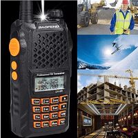 НЕМСКА Двубандова Радиостанция Baofeng UV 6R, 128 канала + ЛЕД ФЕНЕР