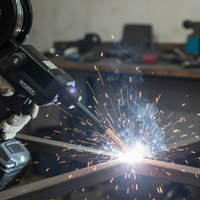 НЕМСКИ Инверторен Телоподаващ Апарат Без Газ Hawek 400A + ЛЕД ФЕНЕР