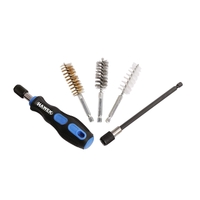 НЕМСКИ Комплект четки за почистване на цилиндри втулки тръби 38 части HAWEK + ЛЕД ФЕНЕР