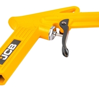 НЕМСКИ Пневматичен Пясъкоструен Пистолет 1 литър с 4 дюзи JCB за Пясъкоструйка + ЛЕД ФЕНЕР