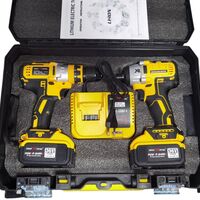 НЕМСКИ 2в1 Акумулаторен Импакт и Винтоверт Безжичен 36V 8,0AH Kraft + ЛЕД ФЕНЕР