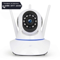 НЕМСКИ Wifi 360° Camera YY Full HD безжична, нощен режим, 4G, Audio + ЛЕД ФЕНЕР