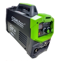 НЕМСКИ 2в1 Електрожен с Телоподаващо 400А + Соларен Шлем Маска STAHLMAYER с Ролка модел: 2024 + ЛЕД ФЕНЕР