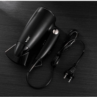 НЕМСКА Сешоар VGR V-439, Технология с отрицателни йони, 3 нива на топлината, Черен + ЛЕД ФЕНЕР