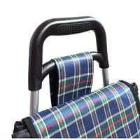 НЕМСКА Пазарска Количка Сгъваема за Стълби с 2х3 колелца Многоцветна капацитет 60 литра + ЛЕД ФЕНЕР