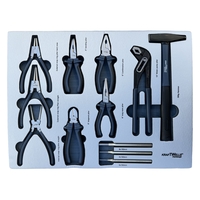 НЕМСКИ Професионален Шкаф с инструменти KRAFTWELLE XXL-03 7 Чекмеджета 6 Пълни + ЛЕД ФЕНЕР