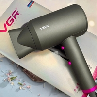 НЕМСКИ Професионален сешоар VGR V-400, 2 степени на температура, 2 степени на скорост, Сгъваем корпус + ЛЕД ФЕНЕР