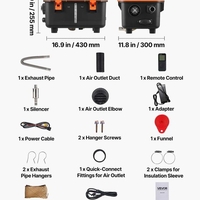 НЕМСКА 8KW Дизелова печка за автомобили + ЛЕД ФЕНЕР