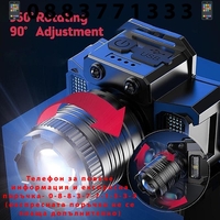 НЕМСКО Акумулаторни сензори Увеличаване на преден фар 4 предавки Фенерче тип c USB зареждане + ЛЕД ФЕНЕР