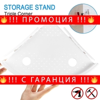 НЕМСКИ Ъглов рафт за баня – Snap Up без винтов монтаж + ЛЕД ФЕНЕР