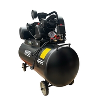 НЕМСКИ ПРОФЕСИОНАЛЕН КОМПРЕСОР ЗА ВЪЗДУХ 100 ЛИТРА МАСЛЕН HAWEK HW-3012 + ЛЕД ФЕНЕР