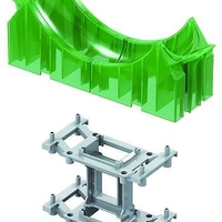 НЕМСКА Играчка писта с мотоциклет Stund SHOW + ЛЕД ФЕНЕР