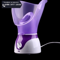 НЕМСКИ Парна сауна за лице с 2 силиконови маски, Против бръчки, 60 мл, 1300W + ЛЕД ФЕНЕР