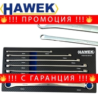 НЕМСКИ КОМПЛЕКТ КЛЮЧОВЕ ДЪЛГИ ПРАВИ ЗВЕЗДИ ( УДЪЛЖЕНИ) 8 – 24 ММ 7 ЧАСТИ HAWEK + ЛЕД ФЕНЕР