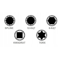 НЕМСКИ Вложки к-т 1/2 SPLINE 12-стенни Forsage F-4194-9 + ЛЕД ФЕНЕР