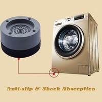 НЕМСКО Комплект 4 гумени крачета-тапи против хлъзгане и вибрации SHOCK PAD + ЛЕД ФЕНЕР