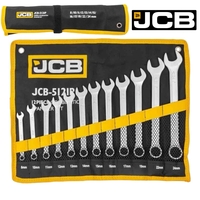 НЕМСКИ Комплект Звездогаечни Ключове JCB 12 броя 8-24мм 5121P + ЛЕД ФЕНЕР