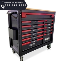 НЕМСКИ Професионален Шкаф с Инструменти HAWEK с 12 чекмеджета ПОЛША + ЛЕД ФЕНЕР