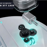 НЕМСКА Робот прахосмукачка ES250, Автоматична, Интелигентна, Всмукване 1800Pa, Бяла + ЛЕД ФЕНЕР