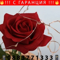 НЕМСКА Светеща роза в стъкленица + ЛЕД ФЕНЕР.