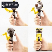 НЕМСКИ Забавен робот, Съхранител на близалки + ЛЕД ФЕНЕР