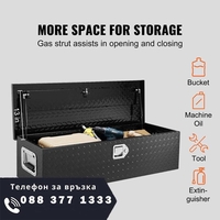 НЕМСКА Алуминиева кутия за инструменти 99 x 33 x 25 + ЛЕД ФЕНЕР