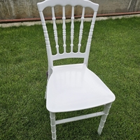 НЕМСКИ Сватбен Сет От 6 Стола Със Сгъваема Кетъринг Маса + ЛЕД ФЕНЕР