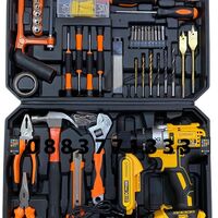 НЕМСКИ Акумулаторен Винтоверт + 111 части STAHLМAYER 36V 8,0AH Ударна Бормашина + ЛЕД ФЕНЕР