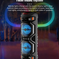 НЕМСКА Тонколона ZQS8221 80 СМ Височина - BLUETOOTH + ЛЕД ФЕНЕР