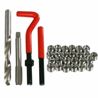 НЕМСКИ Комплект за Възстановяване на Резби 131 части Метчици М5 М6 М8 М10 М12 MAR-POL + ЛЕД ФЕНЕР