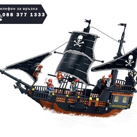НЕМСКИ Конструктор Gudi Legent of pirates, Пиратски кораб, 652 части + ЛЕД ФЕНЕР