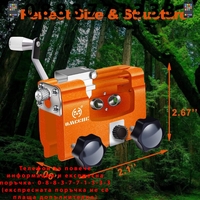 НЕМСКИ Уред за Заточване на Верига Универсална за Бензинови и Акумулаторни Резачки Точило Вериги + ЛЕД ФЕНЕР