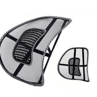 НЕМСКА Анатомична облегалка за кръста с масажна зона, За колата, офиса и дома + ЛЕД ФЕНЕР